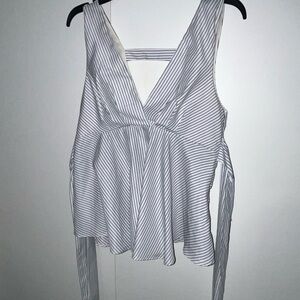 Forever 21 Striped Sleeveless Top with tie back